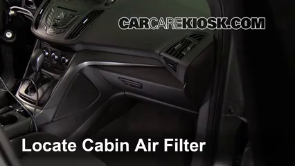 2014 Ford Escape S 2.5L 4 Cyl. Filtre à air (intérieur) Changement